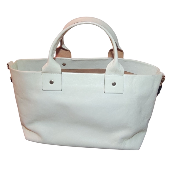 Clare V. Small Leather Tote With Strap - Picture 2 of 12
